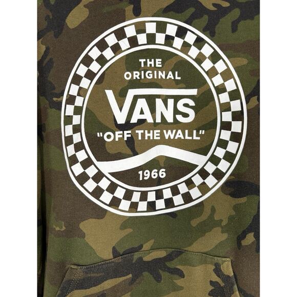 VANS Men's Classic Pullover Camo Hoodie Size M - Picture 3 of 13